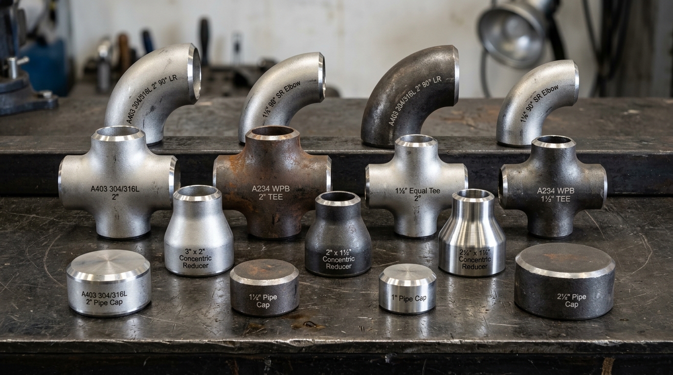 MS / SS / CS Pipe Fittings